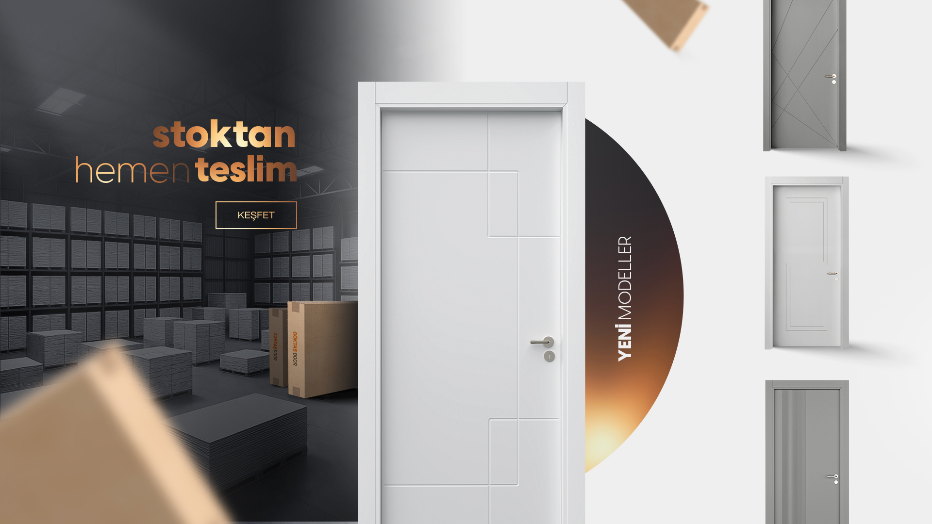 stoktan teslim kapılar